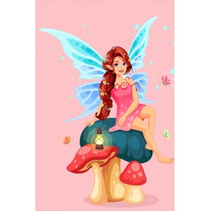 فرشینه اتاق کودک طرح فرشته