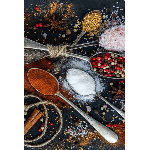 فرشینه آشپزخانه طرح ادویه ها